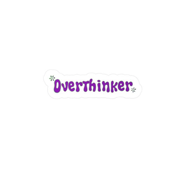 Overthinker Vinyl Sticker - Image 2