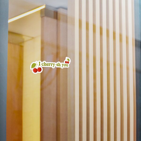 I Cherry-sh You Vinyl Sticker - Image 2