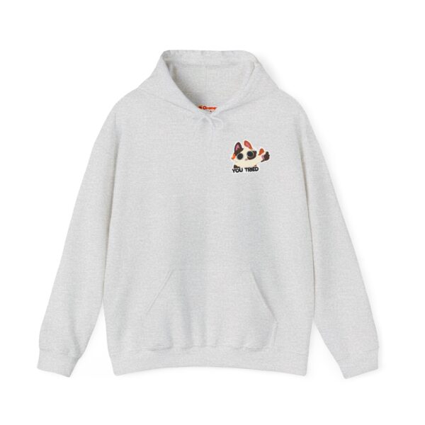 You tried cat giving thumbs up hoodie ash