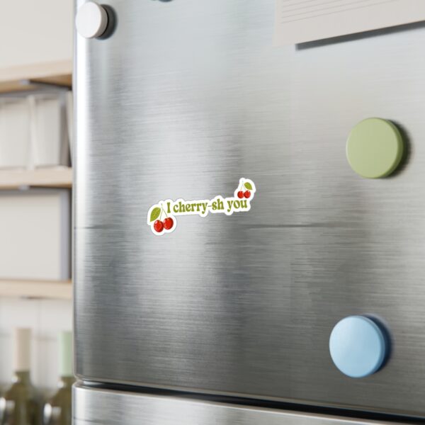 I Cherry-sh You Vinyl Sticker - Image 3
